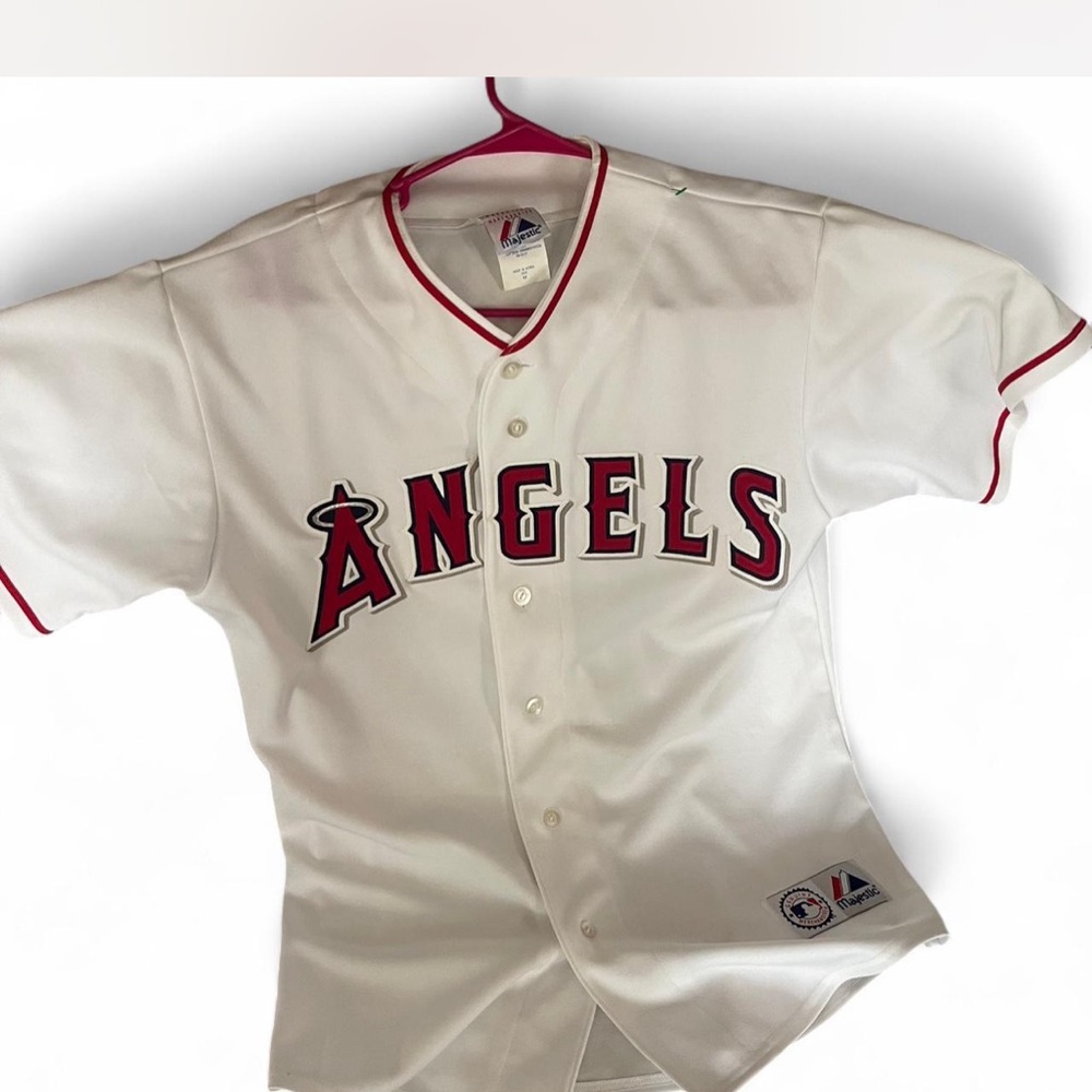 Majestic Kids Angels White and Red Jersey